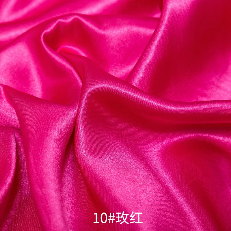 26 Colors Satin Fabric By The Meters Skirt Lining Material Wedding Decoration Fabric Box Lining DIY Clothing Sewing Background