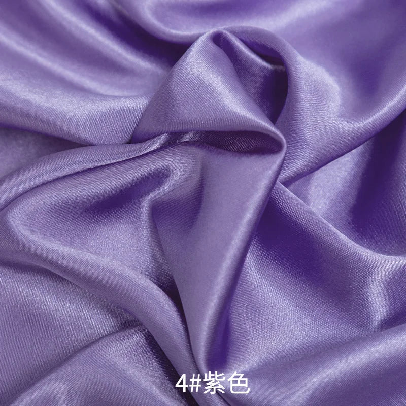 26 Colors Satin Fabric By The Meters Skirt Lining Material Wedding Decoration Fabric Box Lining DIY Clothing Sewing Background