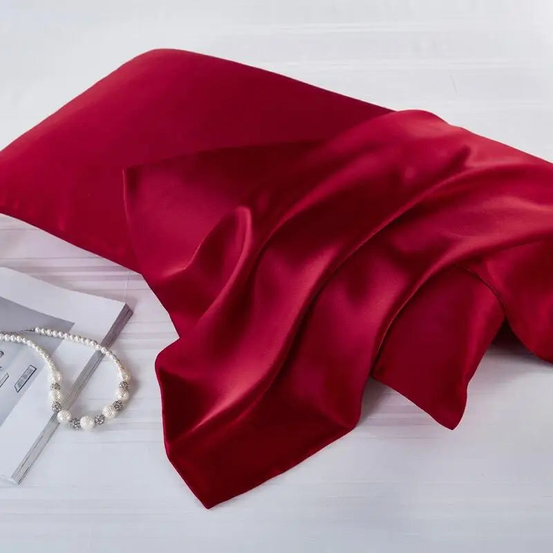 22 Momme 100%silk Pillowcase Set Pure Throw Silk Satin Pillow Case for Woman