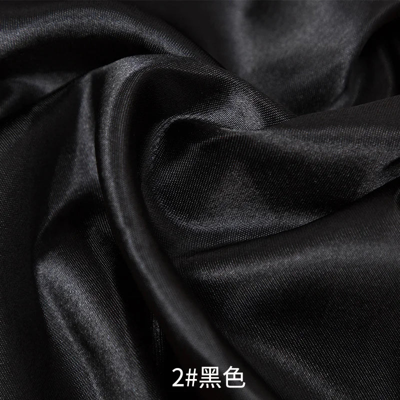 26 Colors Satin Fabric By The Meters Skirt Lining Material Wedding Decoration Fabric Box Lining DIY Clothing Sewing Background
