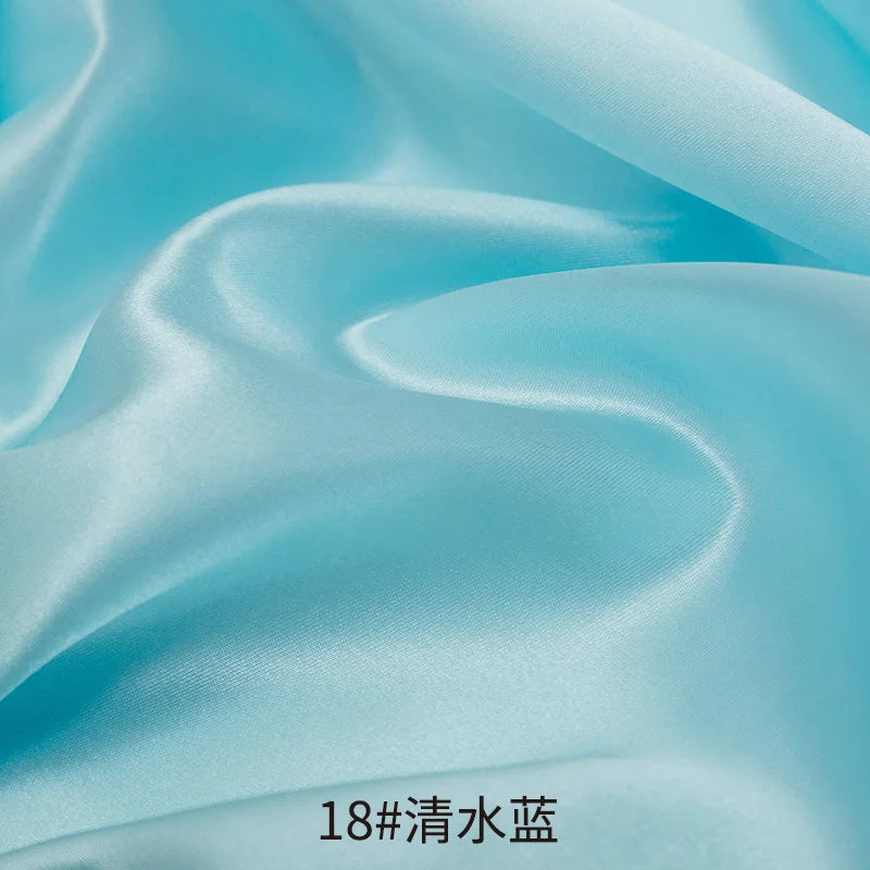 26 Colors Satin Fabric By The Meters Skirt Lining Material Wedding Decoration Fabric Box Lining DIY Clothing Sewing Background