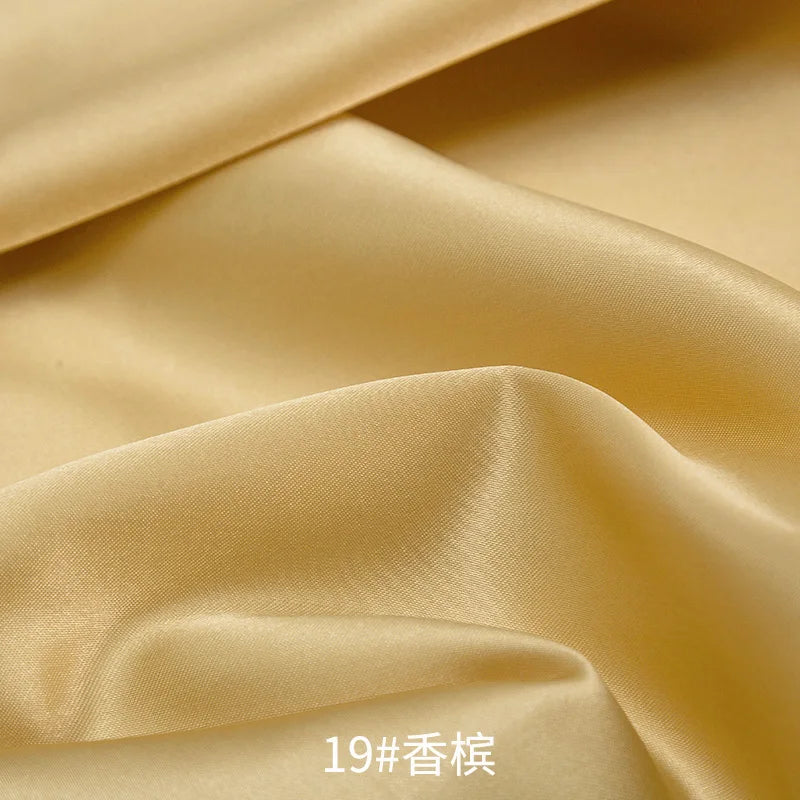 26 Colors Satin Fabric By The Meters Skirt Lining Material Wedding Decoration Fabric Box Lining DIY Clothing Sewing Background