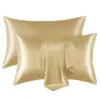 22 Momme 100%silk Pillowcase Set Pure Throw Silk Satin Pillow Case for Woman