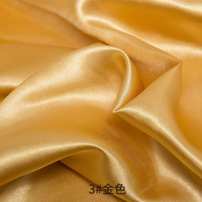 26 Colors Satin Fabric By The Meters Skirt Lining Material Wedding Decoration Fabric Box Lining DIY Clothing Sewing Background