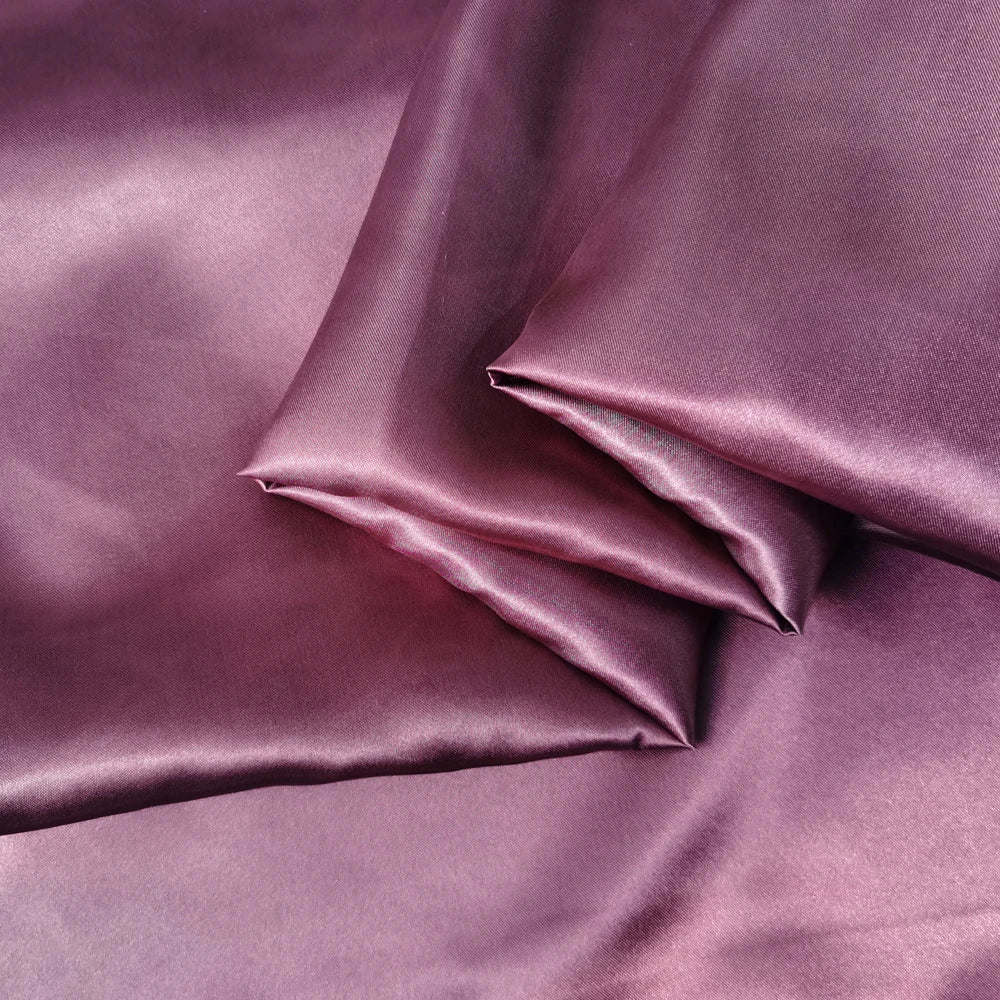 Solid Satin 58" Wide | 1Meter | 2Meters | 5Meters | Silky Charmeuse Scarf Craft DIY Fabric Purple