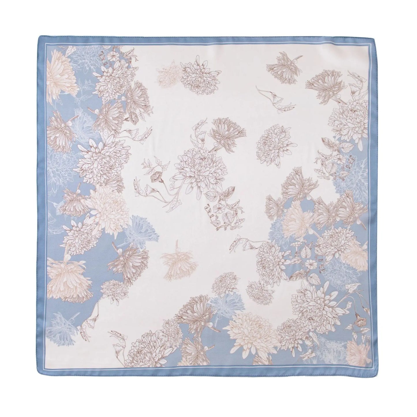 100% mulberry silk scarf fashion high sense versatile small square