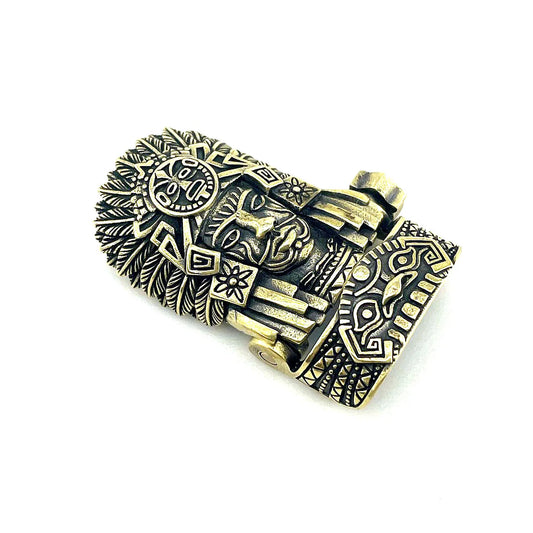 1 Set DIY Part Paracord Bracelet Buckle Brass Chief EDC Wear Gift For Men Women