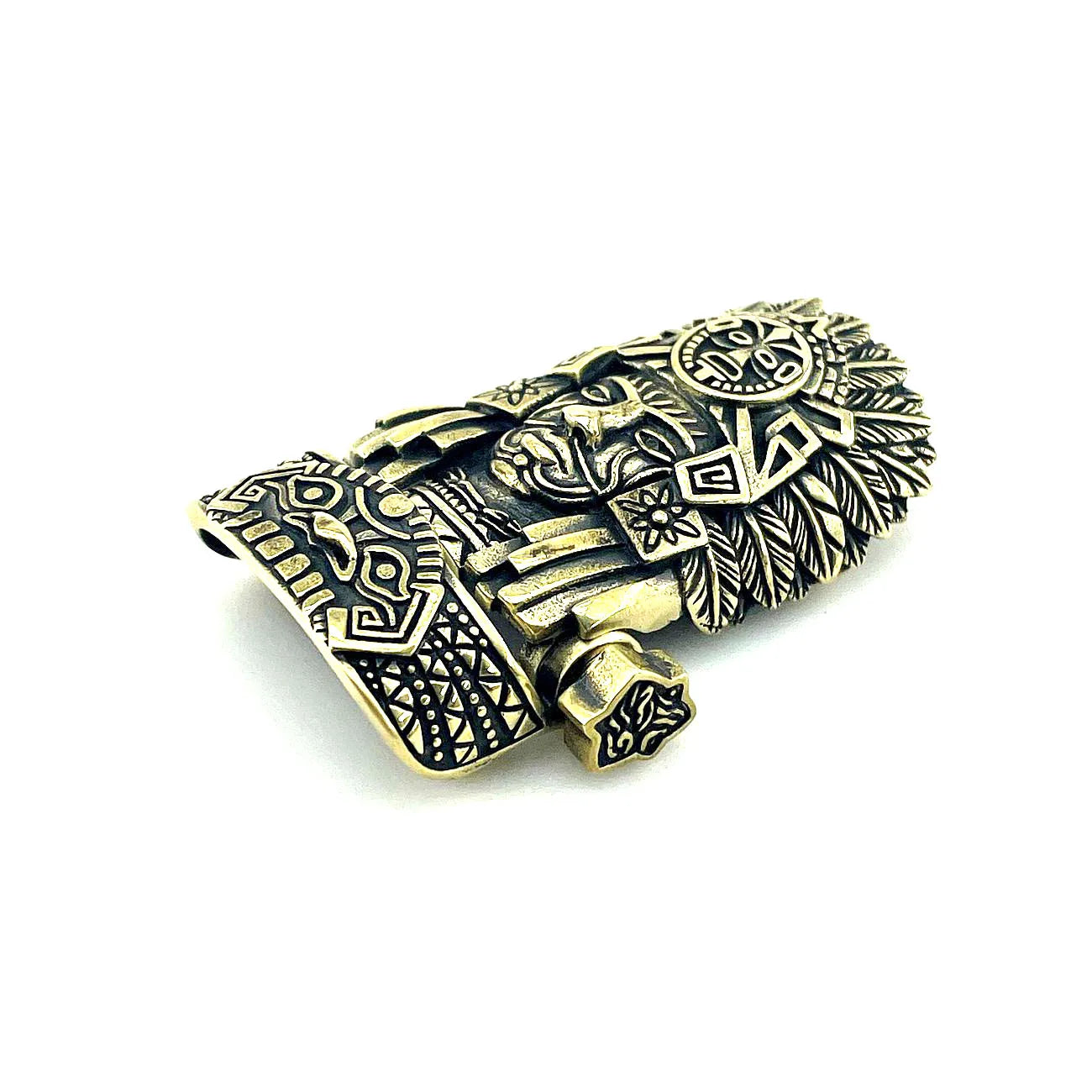 1 Set DIY Part Paracord Bracelet Buckle Brass Chief EDC Wear Gift For Men Women