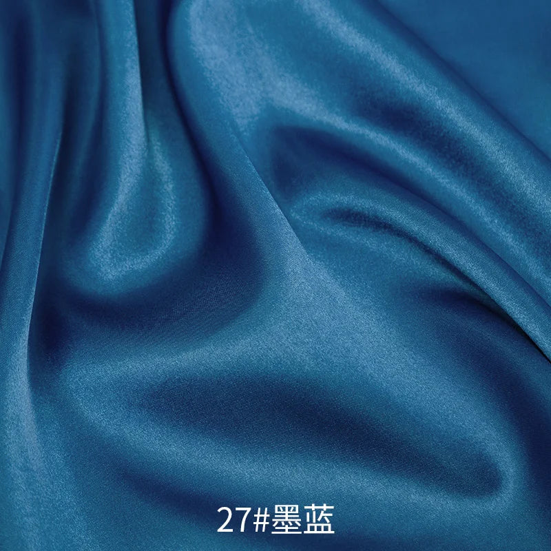 26 Colors Satin Fabric By The Meters Skirt Lining Material Wedding Decoration Fabric Box Lining DIY Clothing Sewing Background