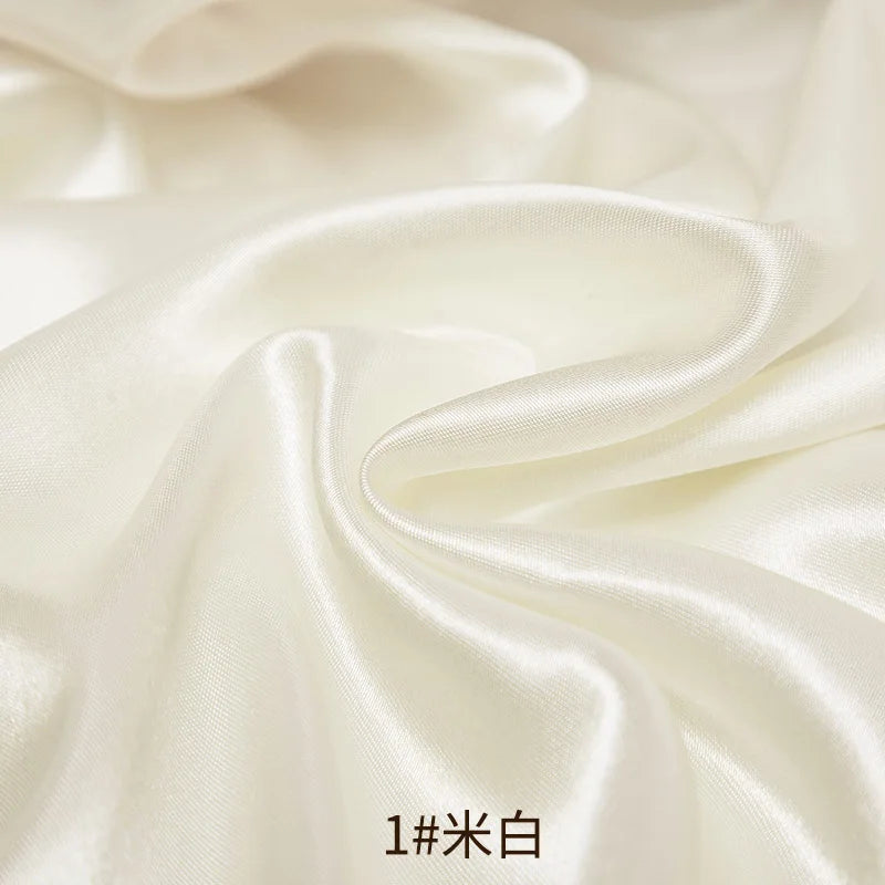 26 Colors Satin Fabric By The Meters Skirt Lining Material Wedding Decoration Fabric Box Lining DIY Clothing Sewing Background