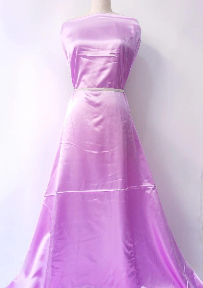 Solid Satin 58" Wide | 1Meter | 2Meters | 5Meters | Silky Charmeuse Scarf Craft DIY Fabric Purple