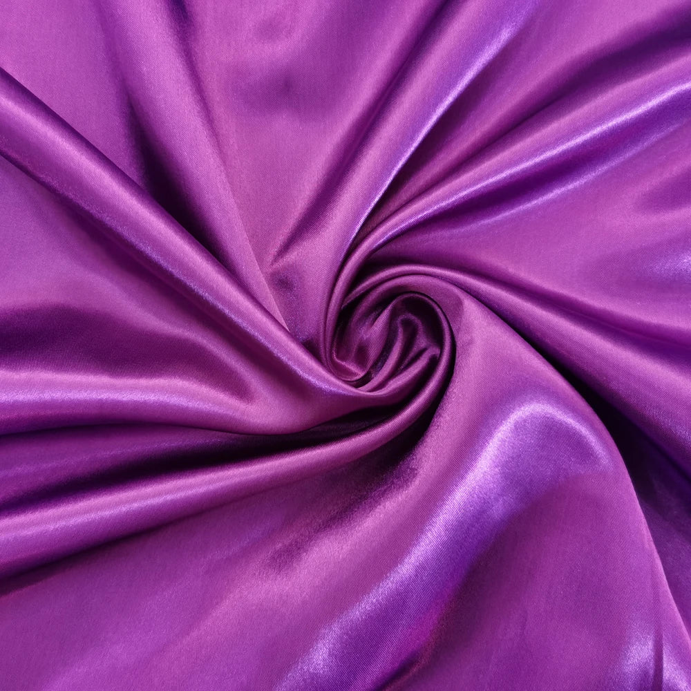 Solid Satin 58" Wide | 1Meter | 2Meters | 5Meters | Silky Charmeuse Scarf Craft DIY Fabric Purple