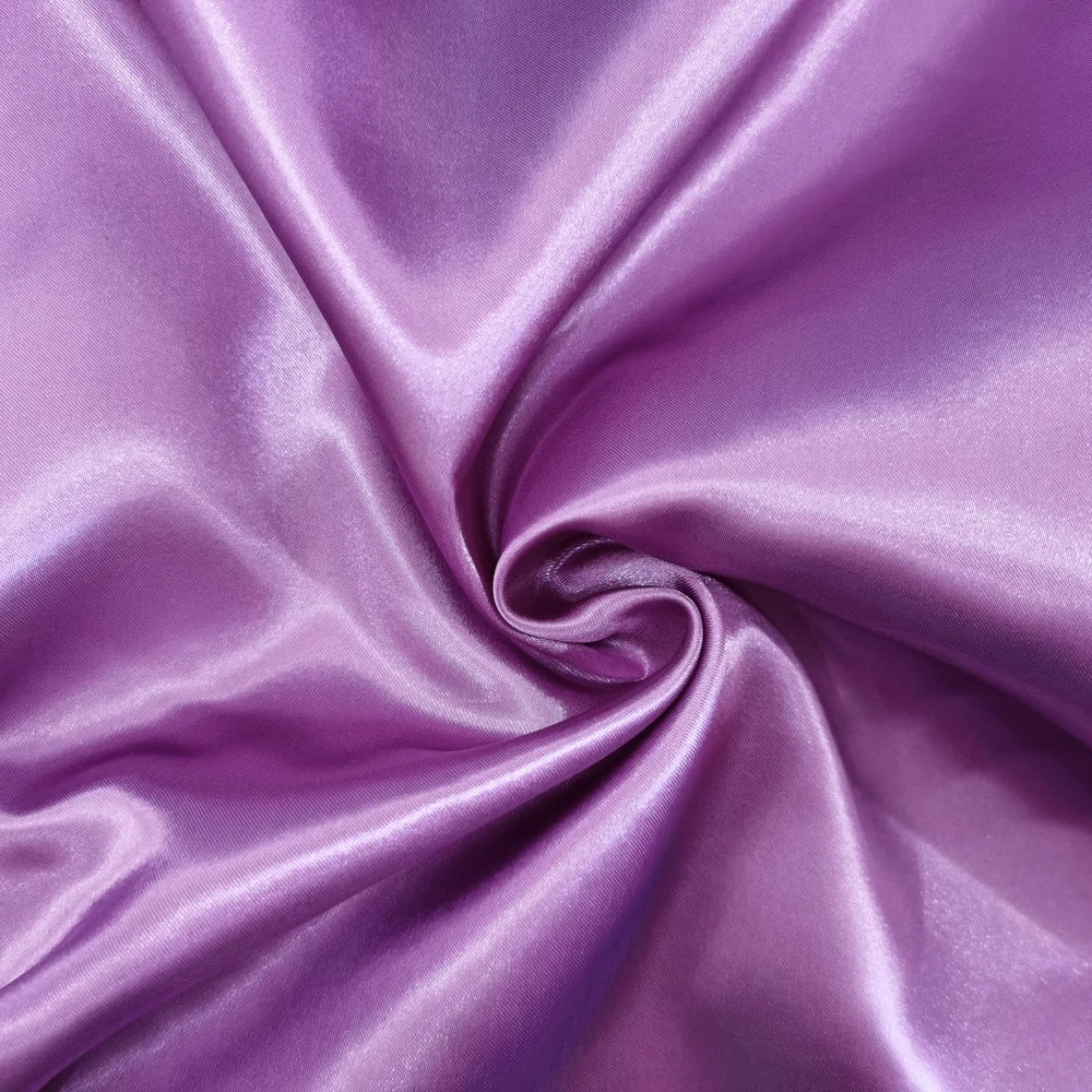 Solid Satin 58" Wide | 1Meter | 2Meters | 5Meters | Silky Charmeuse Scarf Craft DIY Fabric Purple