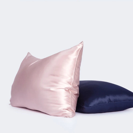 22mm 100% Pure Mulberry Silk Pillowcase and Tencel Lyocell Eucalyptus Fiber Soft Zipper Bright Glossy Real Silk Pillow Case