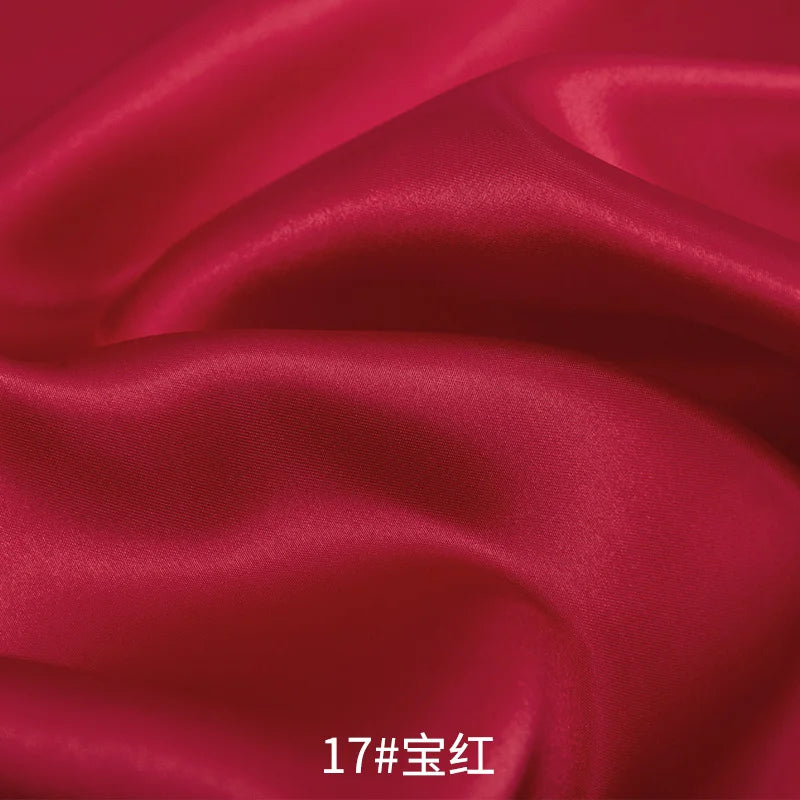 26 Colors Satin Fabric By The Meters Skirt Lining Material Wedding Decoration Fabric Box Lining DIY Clothing Sewing Background