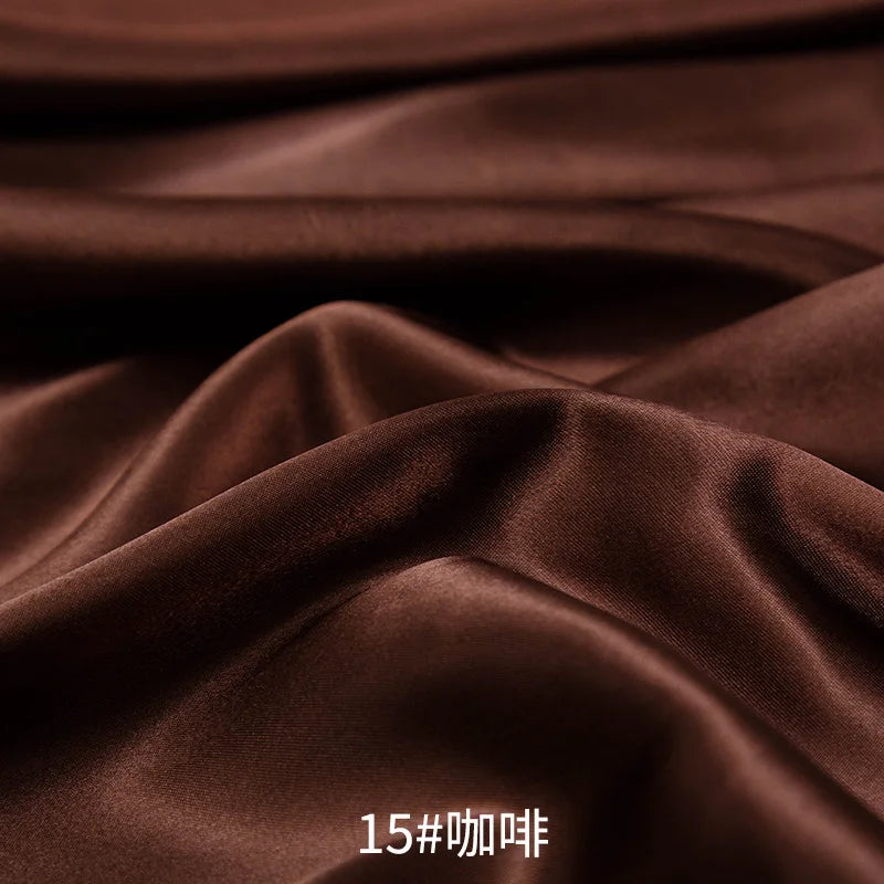 26 Colors Satin Fabric By The Meters Skirt Lining Material Wedding Decoration Fabric Box Lining DIY Clothing Sewing Background