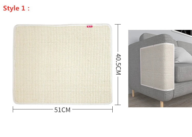 Cat Kitten Pet Toy Scratch Board Pad Sisal products Sofa Furniture Protector Cat Claw Care Product Cats Scratcher Paw Pad