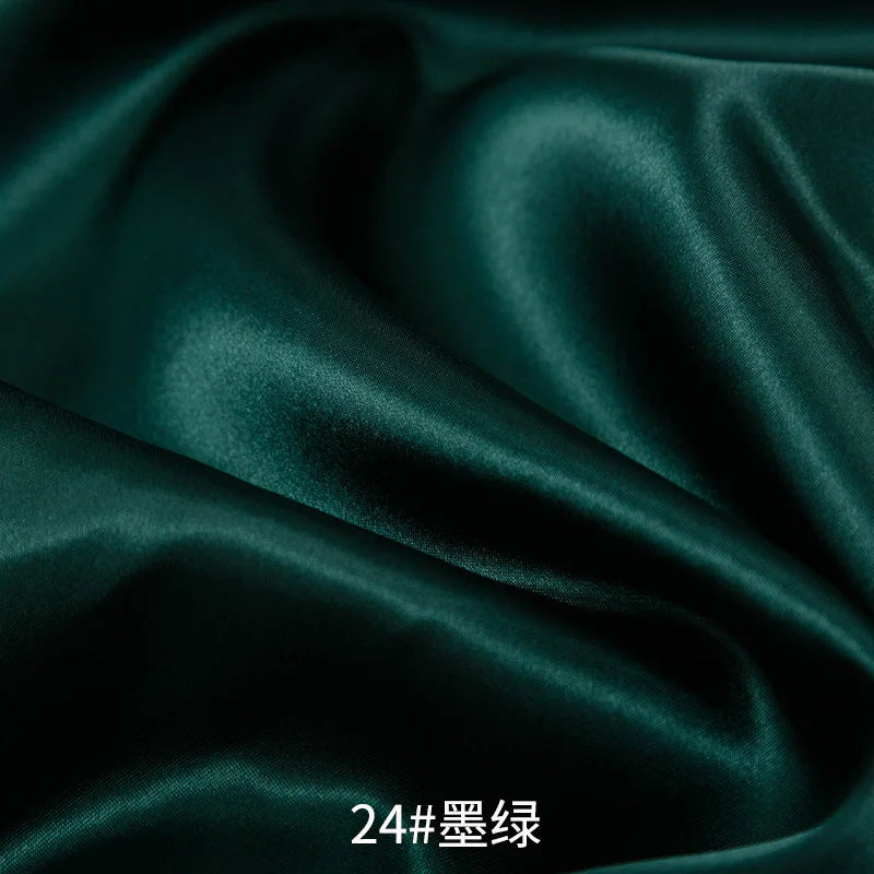 26 Colors Satin Fabric By The Meters Skirt Lining Material Wedding Decoration Fabric Box Lining DIY Clothing Sewing Background