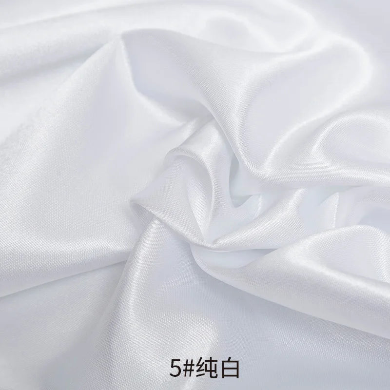 26 Colors Satin Fabric By The Meters Skirt Lining Material Wedding Decoration Fabric Box Lining DIY Clothing Sewing Background