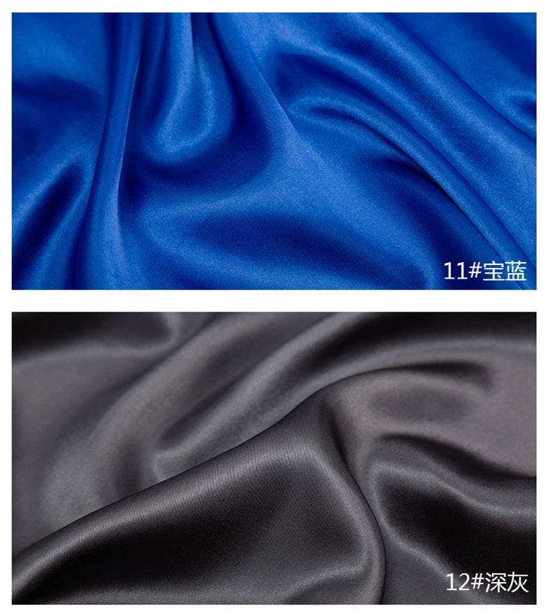 26 Colors Satin Fabric By The Meters Skirt Lining Material Wedding Decoration Fabric Box Lining DIY Clothing Sewing Background