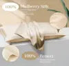 22mm 100% Pure Mulberry Silk Pillowcase and Tencel Lyocell Eucalyptus Fiber Soft Zipper Bright Glossy Real Silk Pillow Case