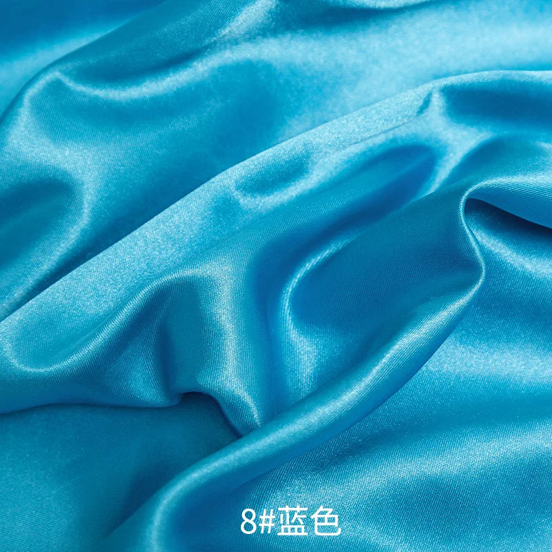 26 Colors Satin Fabric By The Meters Skirt Lining Material Wedding Decoration Fabric Box Lining DIY Clothing Sewing Background