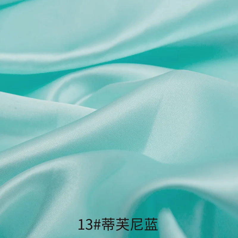 26 Colors Satin Fabric By The Meters Skirt Lining Material Wedding Decoration Fabric Box Lining DIY Clothing Sewing Background
