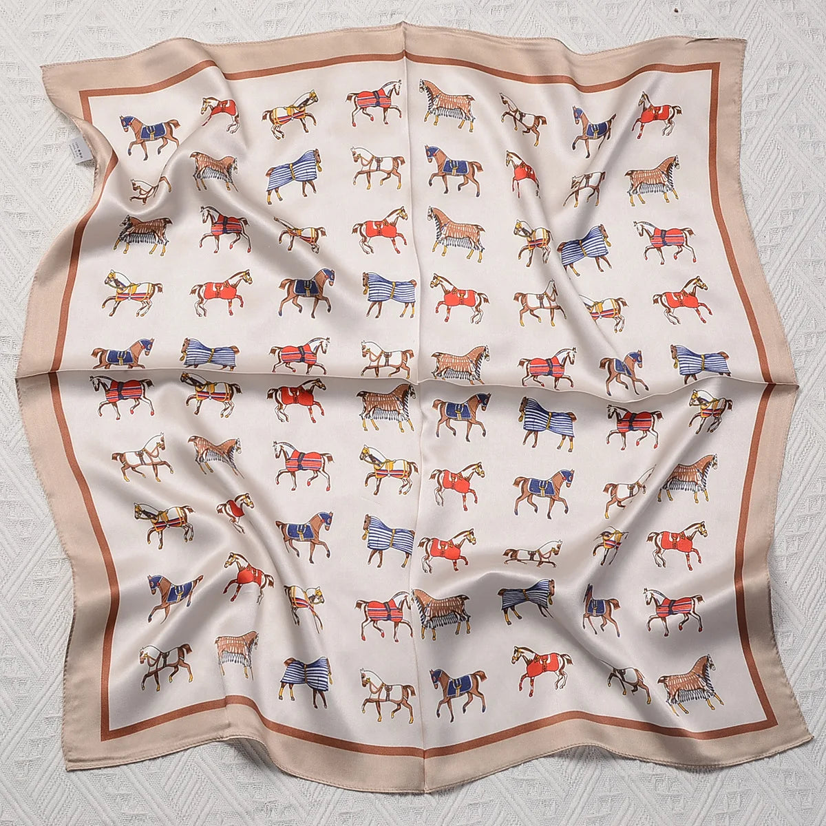 100% Pure Mulberry Silk Square Scarf  Fashionable and Versatile High-end Silk Scarf  12 Momme Single Sided Printing 68x68CM