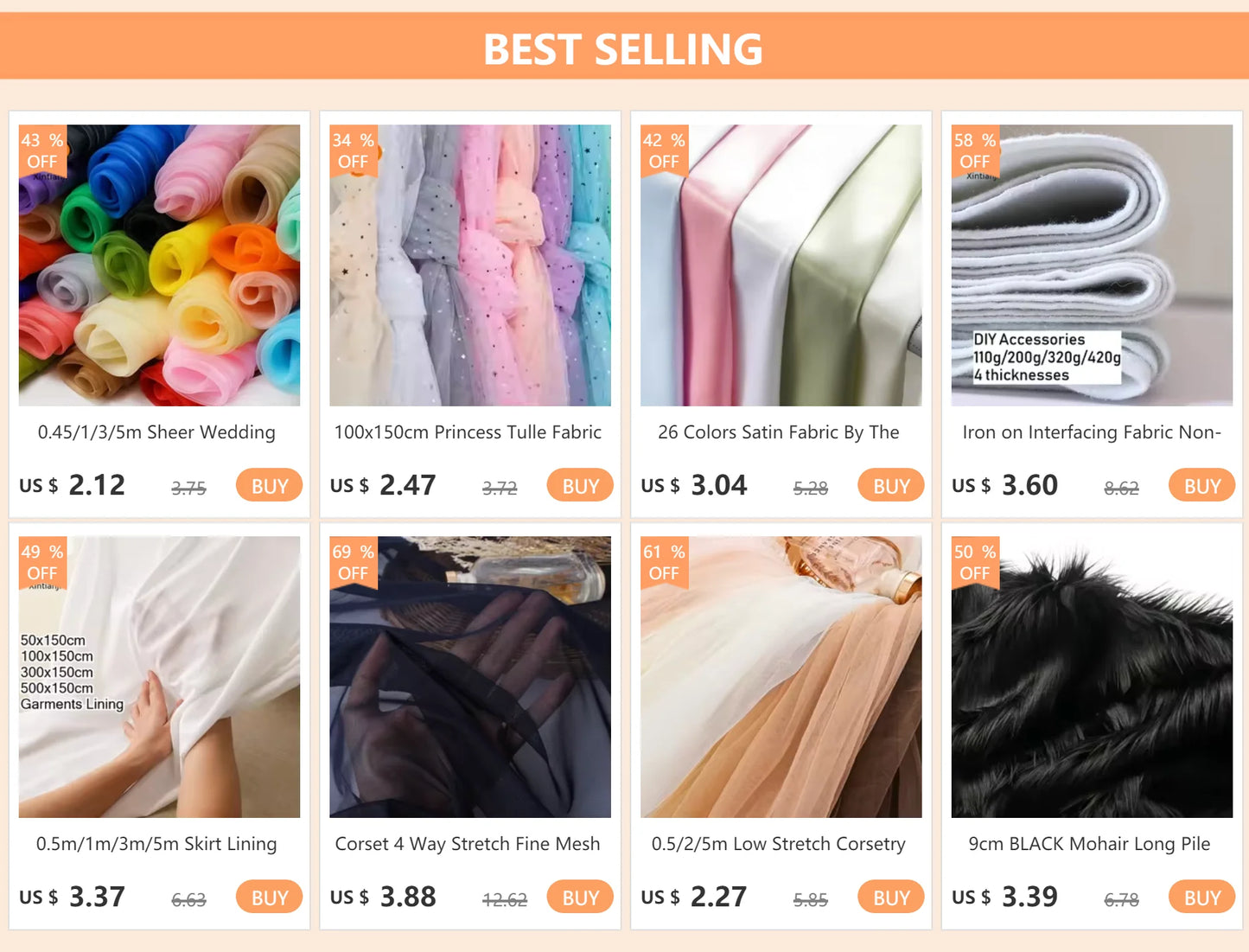 26 Colors Satin Fabric By The Meters Skirt Lining Material Wedding Decoration Fabric Box Lining DIY Clothing Sewing Background