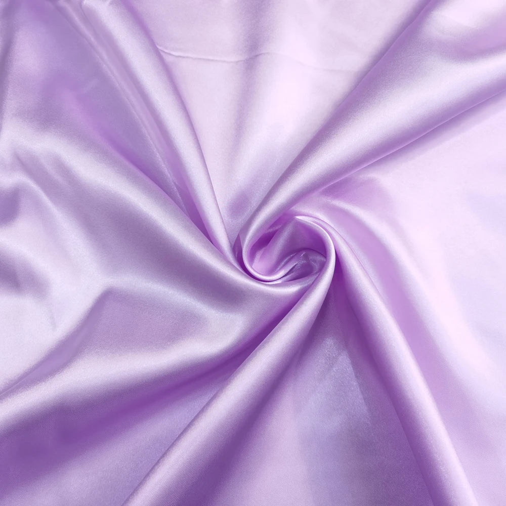 Solid Satin 58" Wide | 1Meter | 2Meters | 5Meters | Silky Charmeuse Scarf Craft DIY Fabric Purple