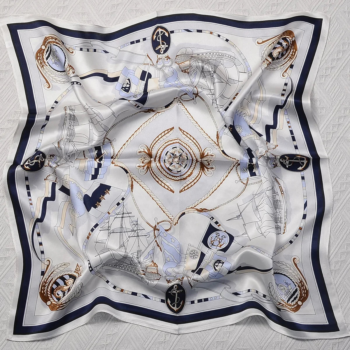 100% Pure Mulberry Silk Square Scarf  Fashionable and Versatile High-end Silk Scarf  12 Momme Single Sided Printing 68x68CM