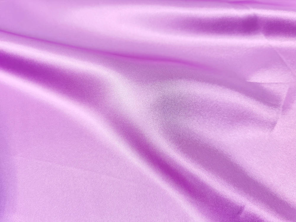 Solid Satin 58" Wide | 1Meter | 2Meters | 5Meters | Silky Charmeuse Scarf Craft DIY Fabric Purple