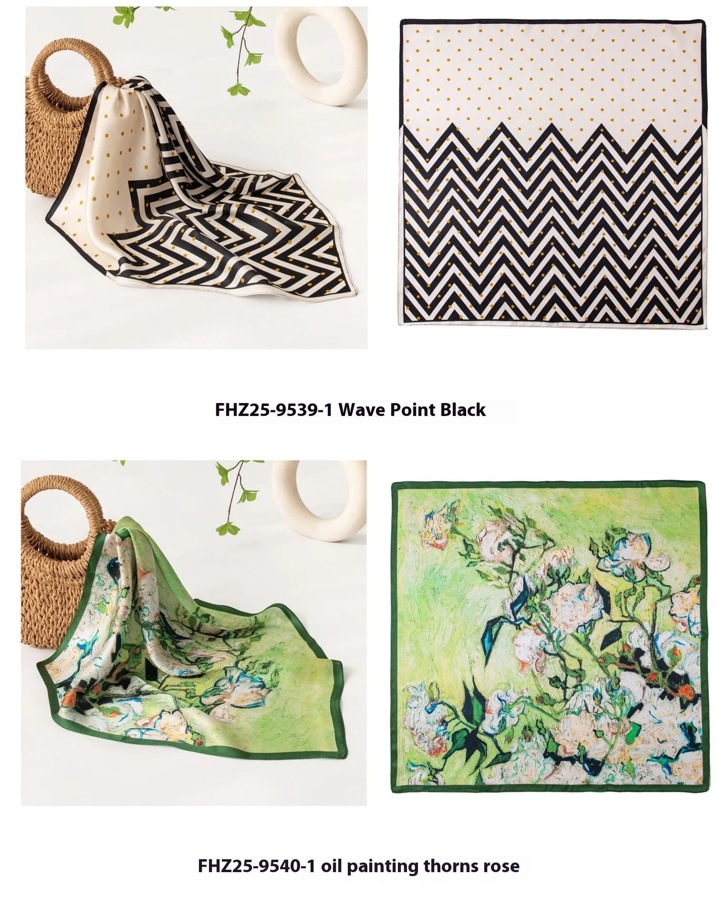 100% mulberry silk scarf fashion high sense versatile small square