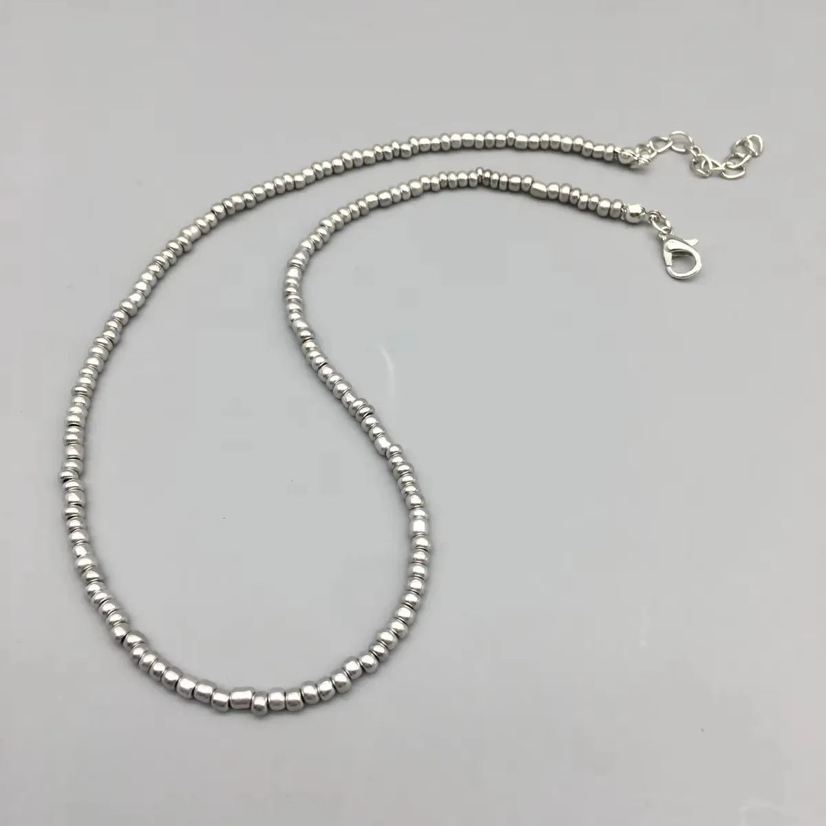 Silver Beads Pearl Women Necklace Fashion New Korean Sweet Colorful Female Neck Jewelry Gift Drop Shipping Wholesale Accessories