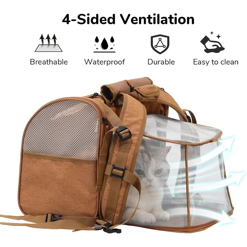 Pet supplies, cat bag, expandable, breathable, convenient for going out, large space, small dog backpack, large empty cabin