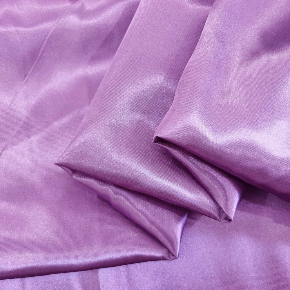 Solid Satin 58" Wide | 1Meter | 2Meters | 5Meters | Silky Charmeuse Scarf Craft DIY Fabric Purple
