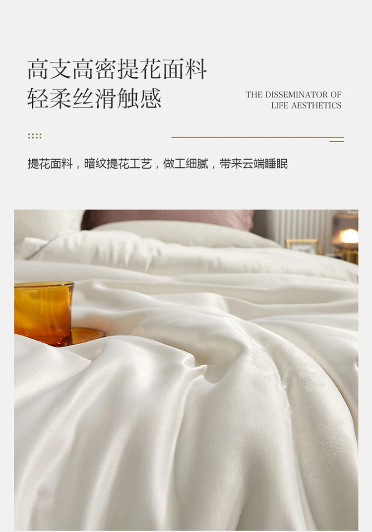 Genuine silk quilt 100% mulberry silk luxury warm quilt spring autumn winter quilt single double comforter silk quilt core