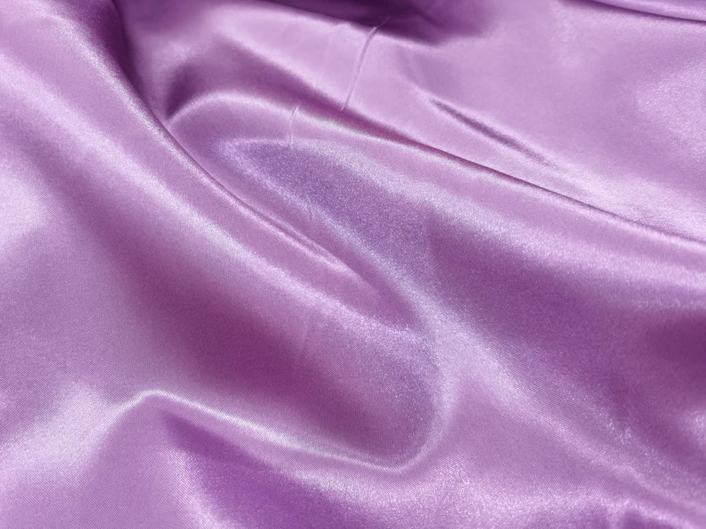 Solid Satin 58" Wide | 1Meter | 2Meters | 5Meters | Silky Charmeuse Scarf Craft DIY Fabric Purple