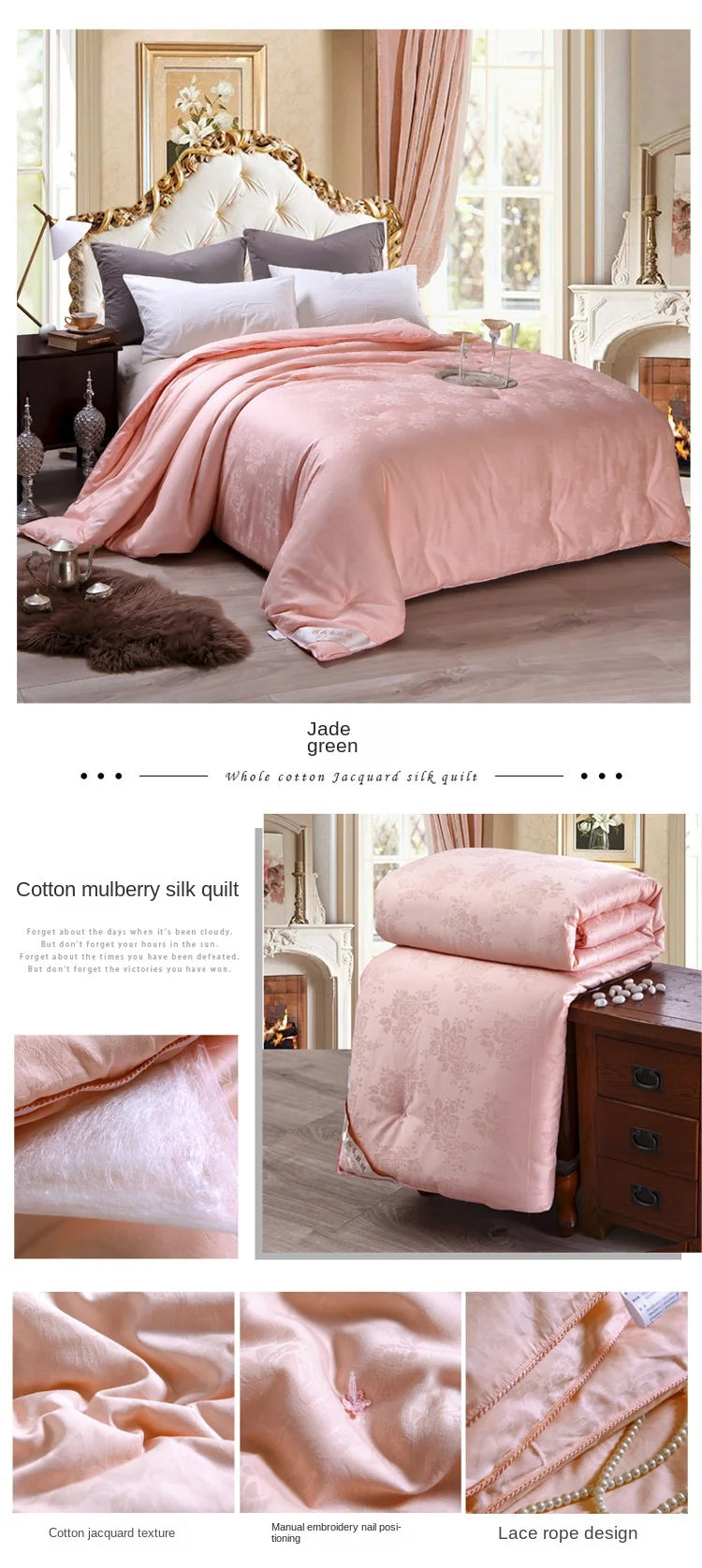 Mulberry Silk Quilts For Beds Natural Mulberry Silk Spring Winter Blanket Comforters Twin Queen King Single Double Size Quilts