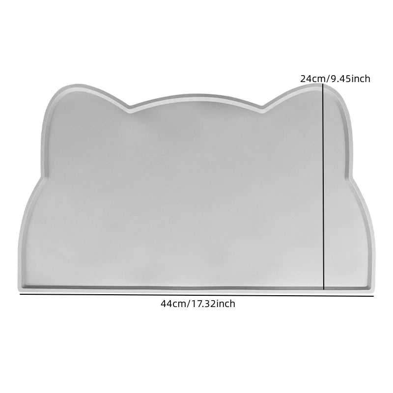 Pet Silicone Food Mat Portable Waterproof Leak-Proof Non-Slip Feeding Mats Bowl Pad Cushion For Cats Dogs Pet Items