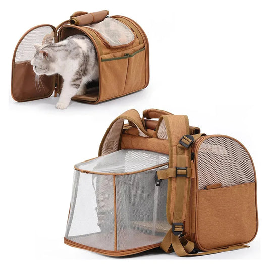 Pet supplies, cat bag, expandable, breathable, convenient for going out, large space, small dog backpack, large empty cabin
