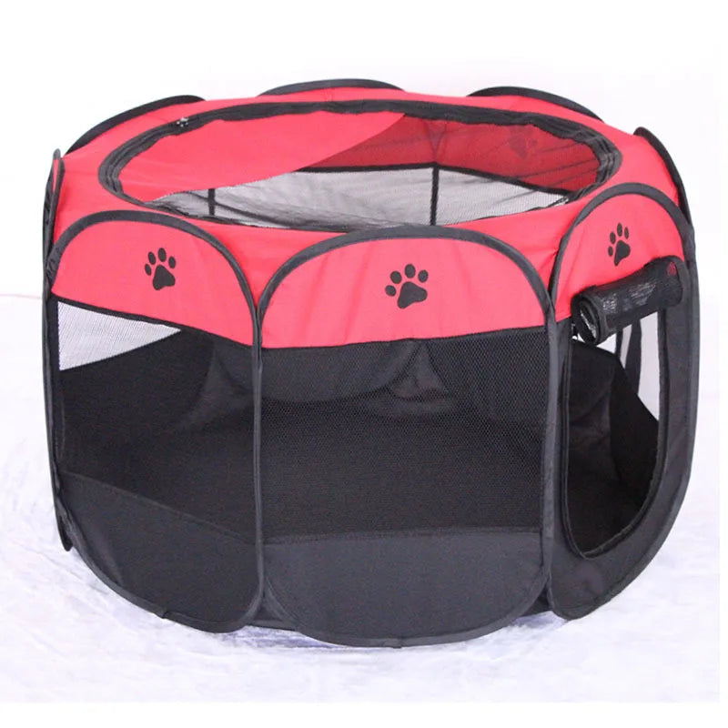 Portable Foldable Cat Tent Cat House Portable Folding Outdoor Travel Pet Tent Cat/Dog Cage Easy Operation Large Cat/Dog Fences