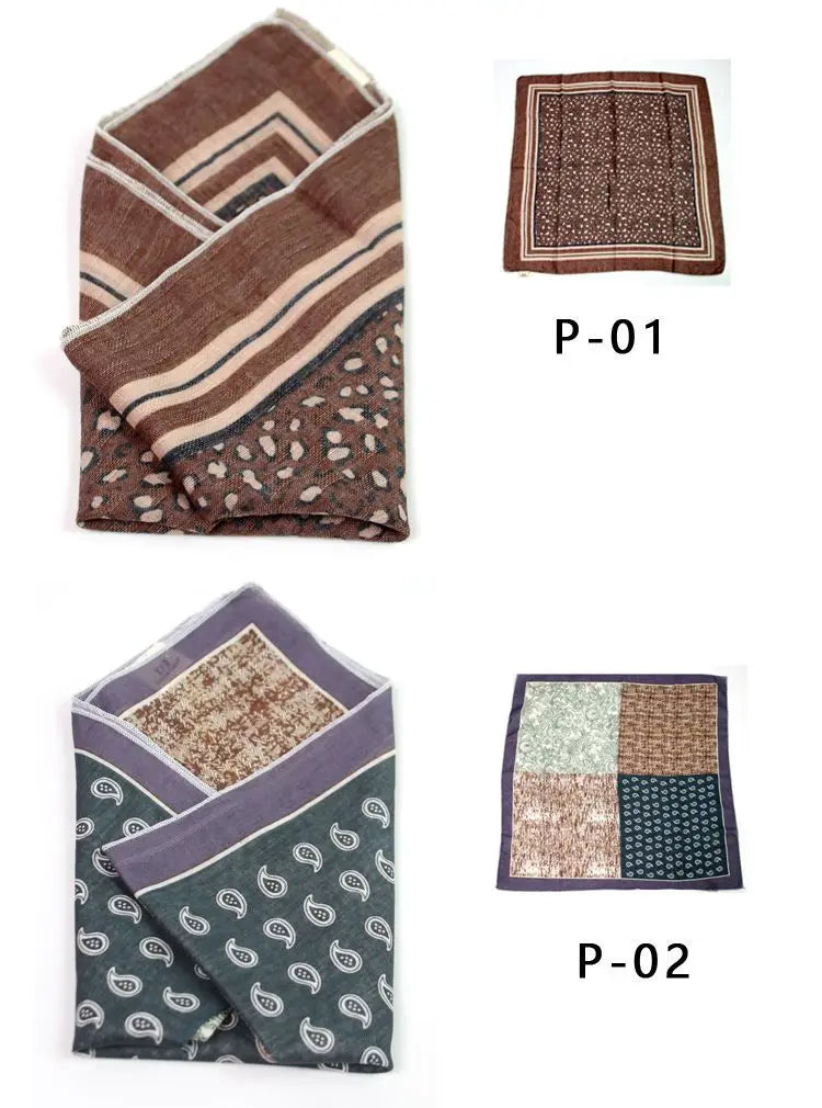 Japanese-Style  American Casual Artistic Style Versatile Men's Scarf Leather Ring Small Scarf Hip Hop Style Wrist Towel 60