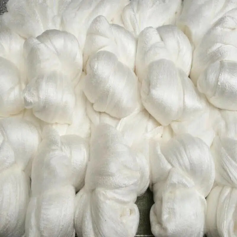 100% Mulberry Silk Mulberry Doupion Silk raw fiber for filling material Tussah Silk Raw Materials Silk fiber 100g