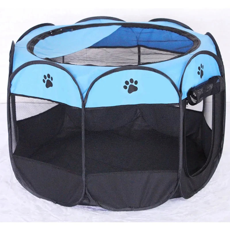 Portable Foldable Cat Tent Cat House Portable Folding Outdoor Travel Pet Tent Cat/Dog Cage Easy Operation Large Cat/Dog Fences