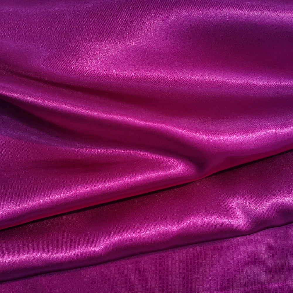 Solid Satin 58" Wide | 1Meter | 2Meters | 5Meters | Silky Charmeuse Scarf Craft DIY Fabric Purple