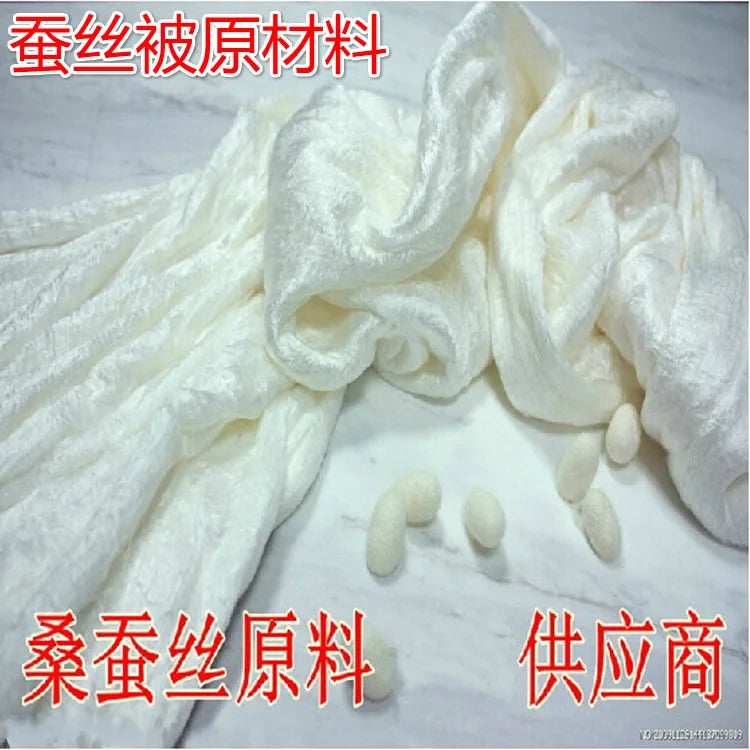 100% Mulberry Silk Mulberry Doupion Silk raw fiber for filling material Tussah Silk Raw Materials Silk fiber 100g