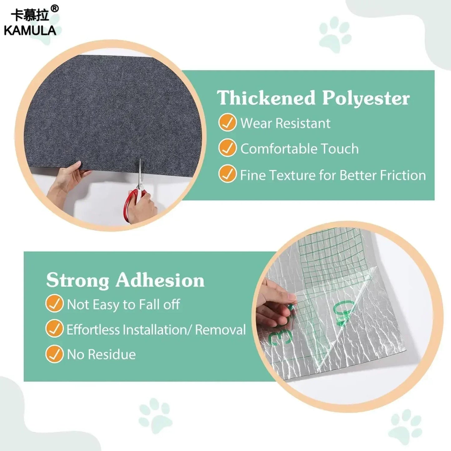 Cat Scratcher Cats Scratcher Pad Board Protection Trimmable Self-adhesive Carpet Corner Wall DIY Cat Scratch Mat  Sofa Protector
