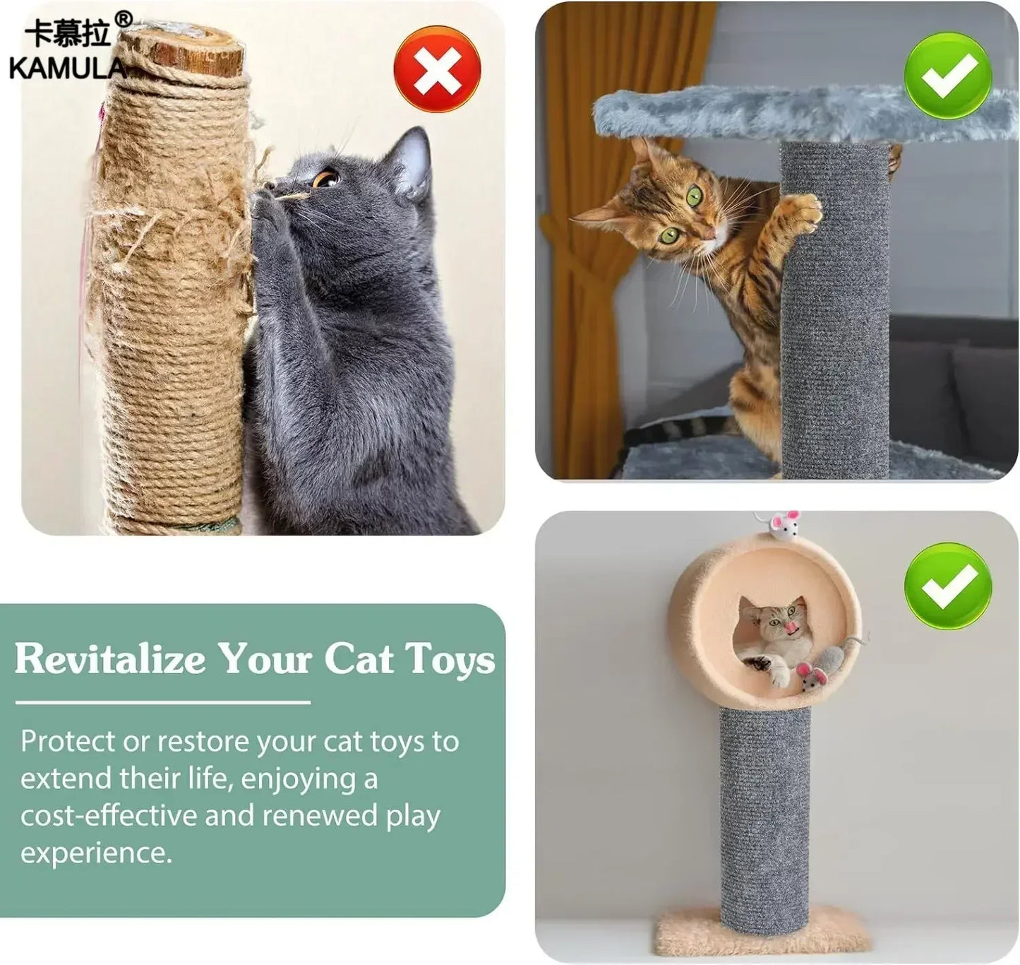 Cat Scratcher Cats Scratcher Pad Board Protection Trimmable Self-adhesive Carpet Corner Wall DIY Cat Scratch Mat  Sofa Protector