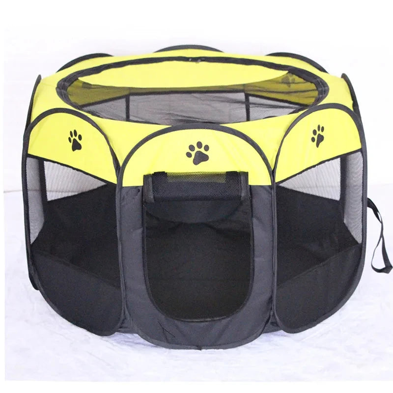 Portable Foldable Cat Tent Cat House Portable Folding Outdoor Travel Pet Tent Cat/Dog Cage Easy Operation Large Cat/Dog Fences